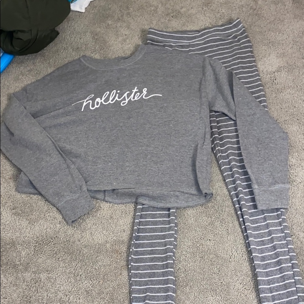 hollister matching pajama set